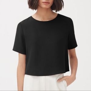 Cuyana Silk Cropped Tee